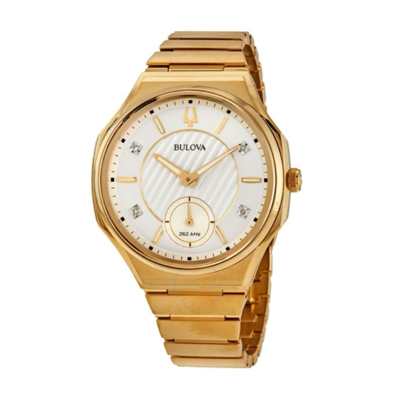 Bulova 97P136 Diamond - Jam Tangan Wanita - Gold - Original - Garansi Resmi