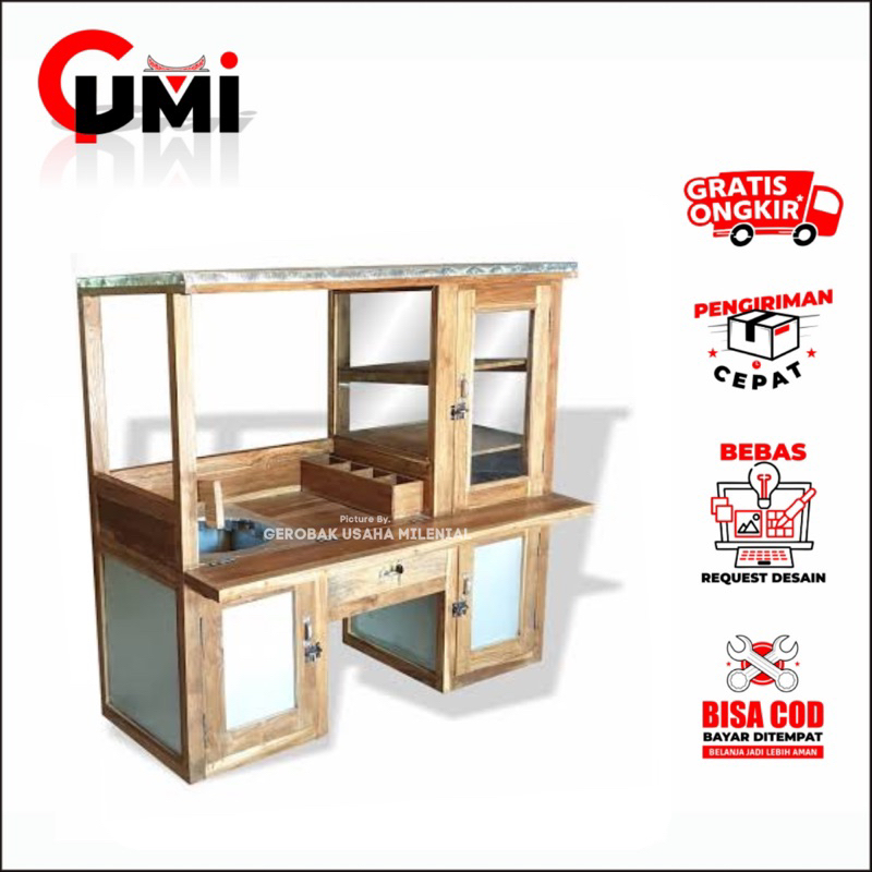 Gerobak Motor Multifungsi - Gerobak Bakso Motor | Gerobak Jualan Keliling | Gerobak Motor Minimalis