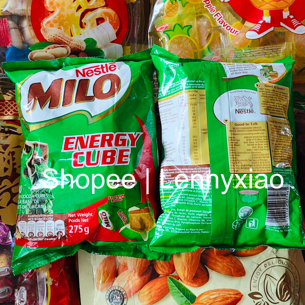 

MILO ENERGY CUBE Malaysia Nestle Malted Cocoa Cube Malt Susu Coklat