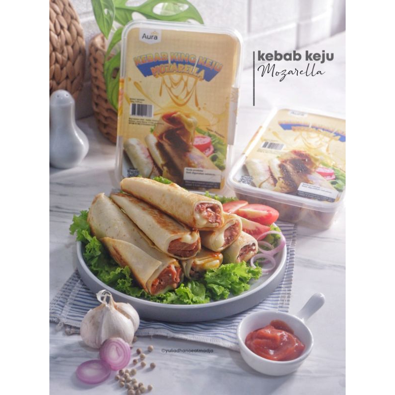 

Kebab frozen / kebab king cheese edition - Mozzarella isi 10 Kemasan baru