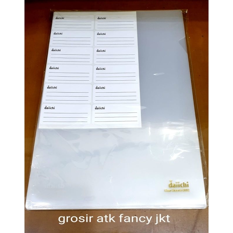 

( 12 buah ) Map L Daichi Bening / Clear Sleeves Transparan Folio Daiichi 9002 JunDW