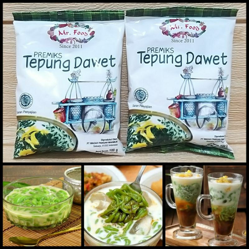Mr Food Tepung Dawet Instan 100gr / Tepung Cendol Instan / Premiks Tepung Dawet