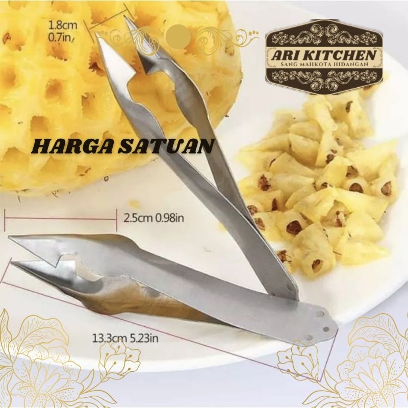Alat Pengupas Mata Nanas Bahan Stainless Pencabut Pencabit Capitan Pisau Nanas Muda Kue Lebaran