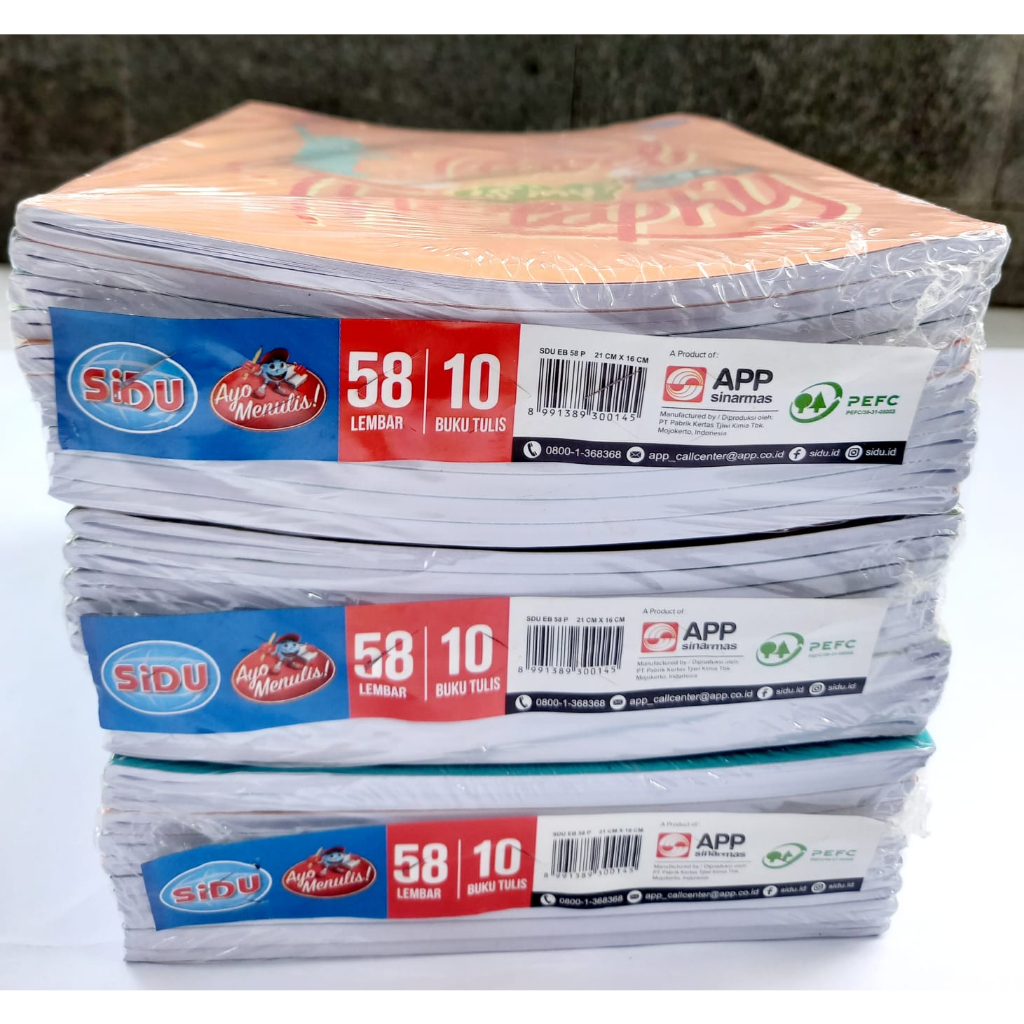 

(GRATIS) BUKU TULIS SIDU ISI 10 PCS BUKU GRATIS 10 PCS SAMPUL COKLAT, 2 PCS PENSIL 2B RJ4