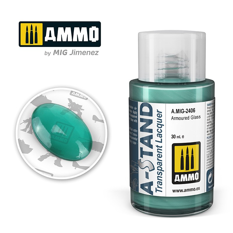 

AMIG2406 A-STAND : Armoured Glass - Lacquer Alclad II