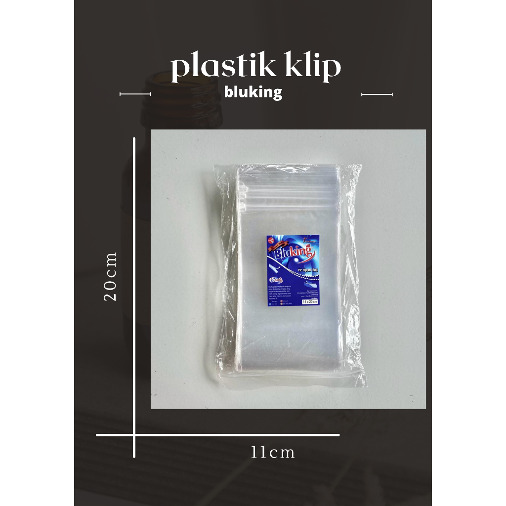 plastik klip pp bening 11x20 ketebalan 0,05 isi 100