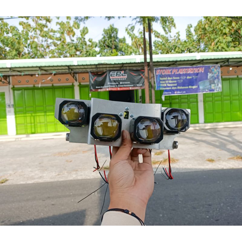 Braket Breket Proji vario 125 150 LED OLD Matrix 1.5inch aes vahid iphcar