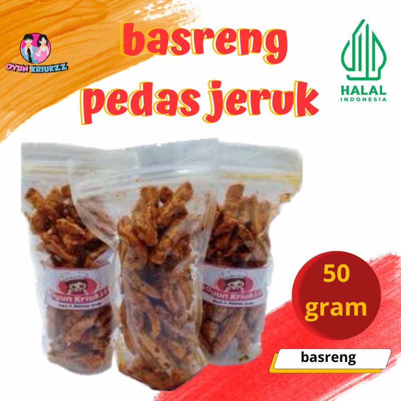 

BASRENG STIK 65 GRAM PEDAS DAUN JERUK BUMBU BASAH /BASO GORENG PEDAS DAUN JERUK CABAI ASLI