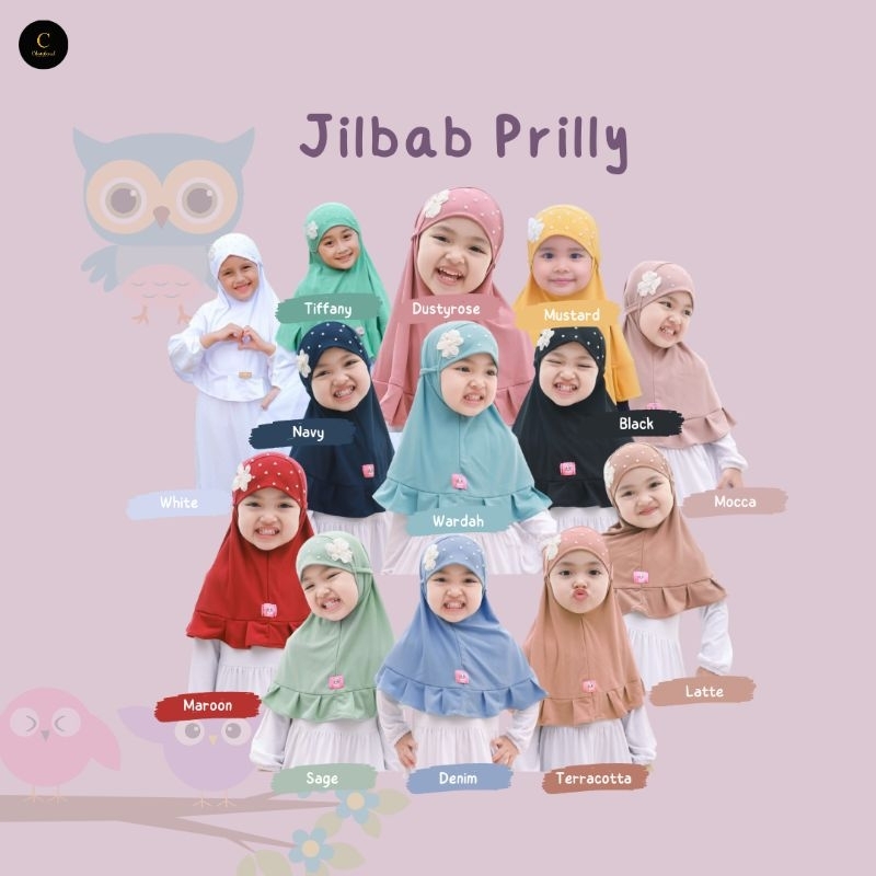 JILBAB PRILLY/Bergo anak