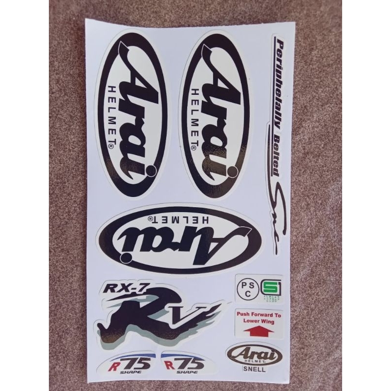 Stiker helm set Arai Ram 4 Sticker set