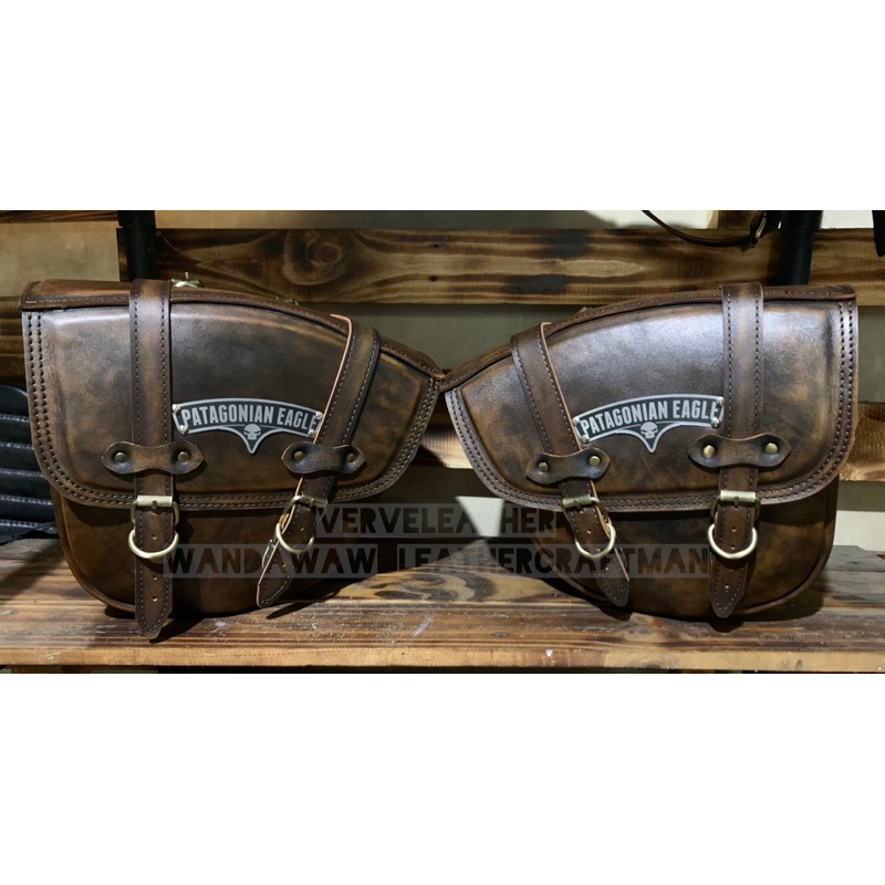benelli patagonian eagle , PE 250 , keeway , evo 200, sidebag kulit