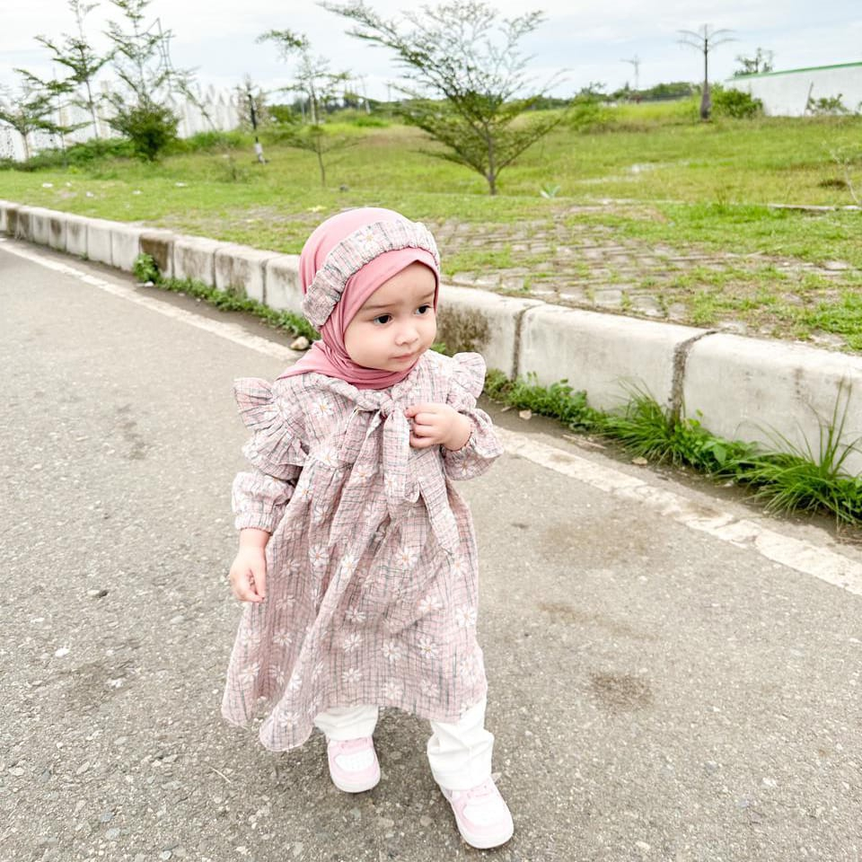 AISKA HIJAB Kalla Daisy Series Tunik couple ibu anak perempuan tunik anak perempuan 1 tahun tunik an