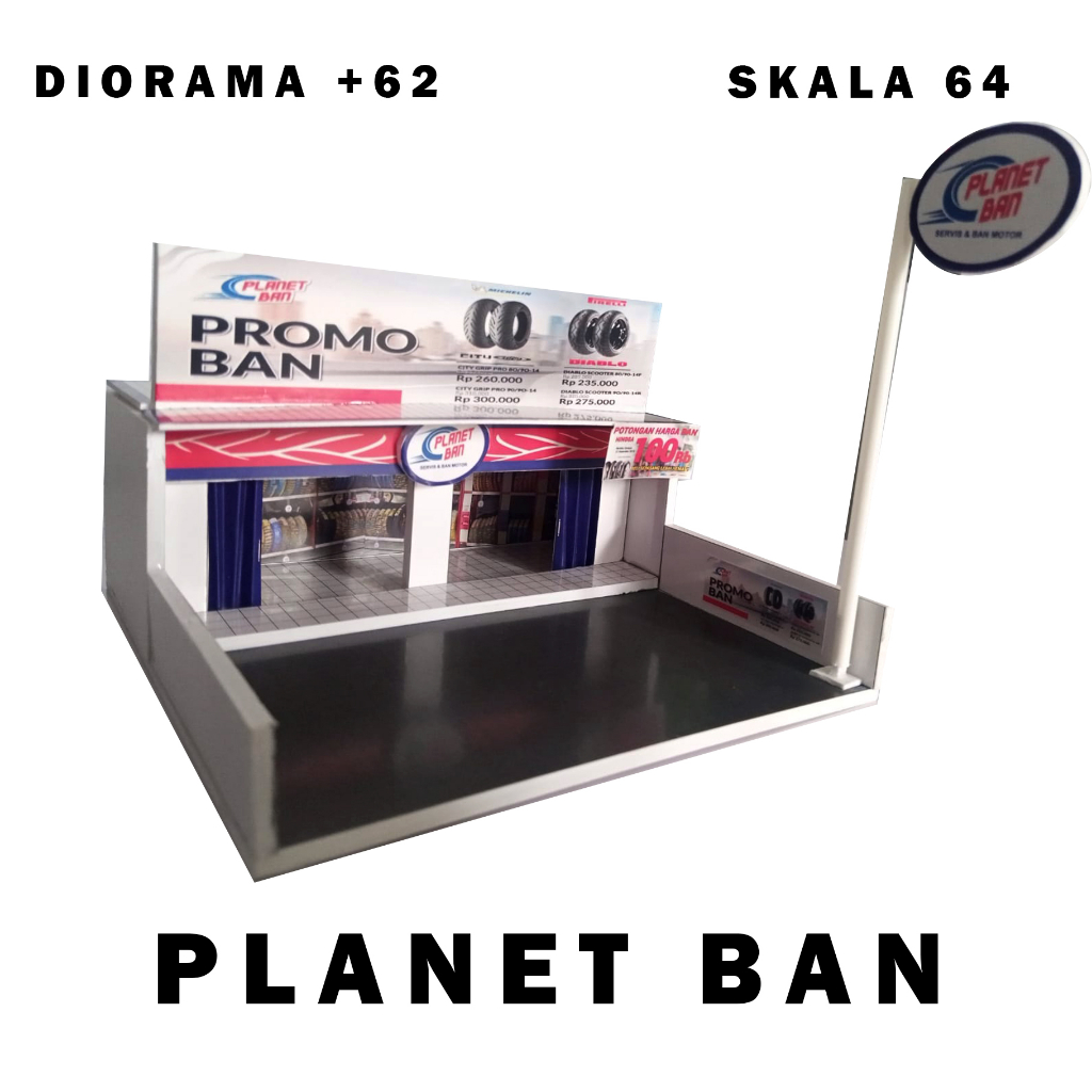 DIORAMA PLANET BAN SKALA 64 BAHAN PVC