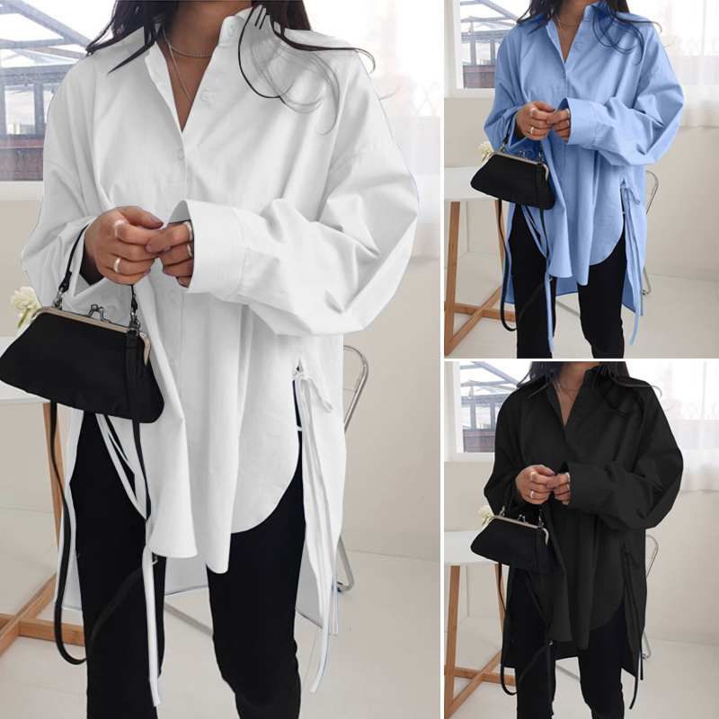 ZANZEA Kemeja wanita import elegan model longgar Terbaru jumbo S-5XL