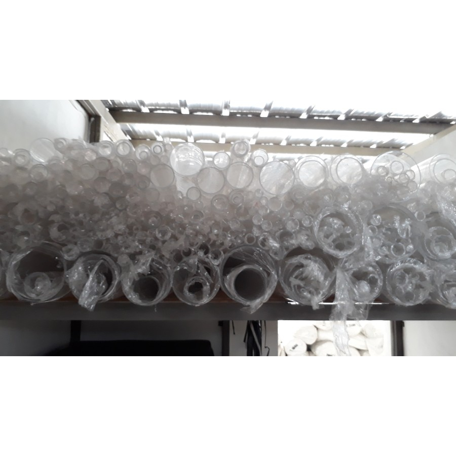 Akrilik Pipa Tabung Bening Acrylic Tube Clear Transparan od mm cm " in inch x id mm cm " in inch 40 