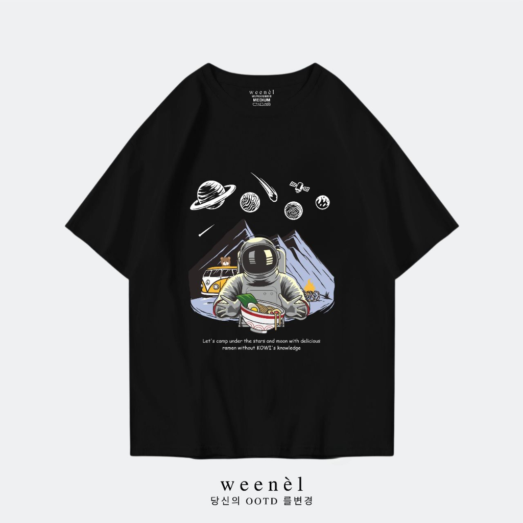 Weenel T-Shirt Oversize Kowi Ramen With Astronaut
