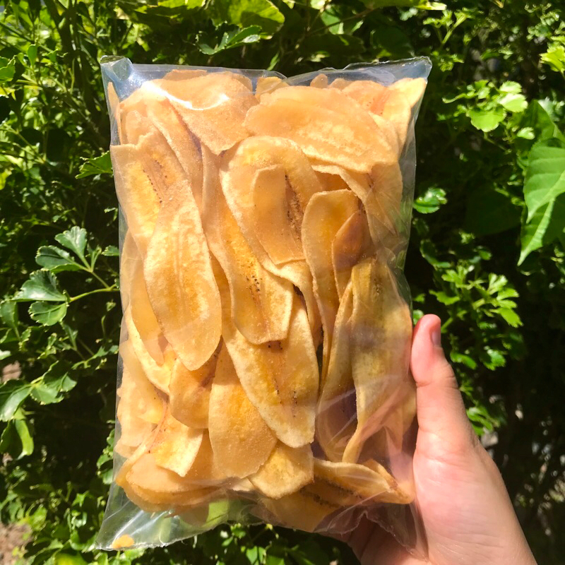 

Keripik Pisang Asin Gurih Kepok/Menurun
