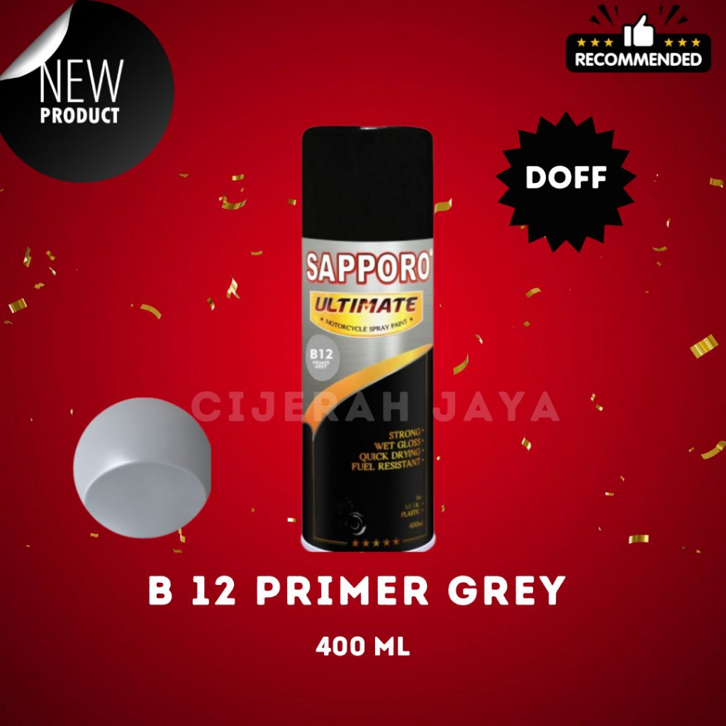 SAPPORO ULTIMATE B12 PRIMER GREY / SAPPORO SPRAY / EPOXY / PILOX