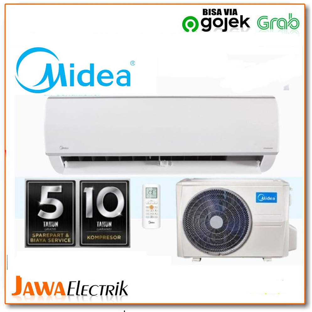 AC MIDEA 1/2 PK + PASANG MIDEA MSFC 05RN