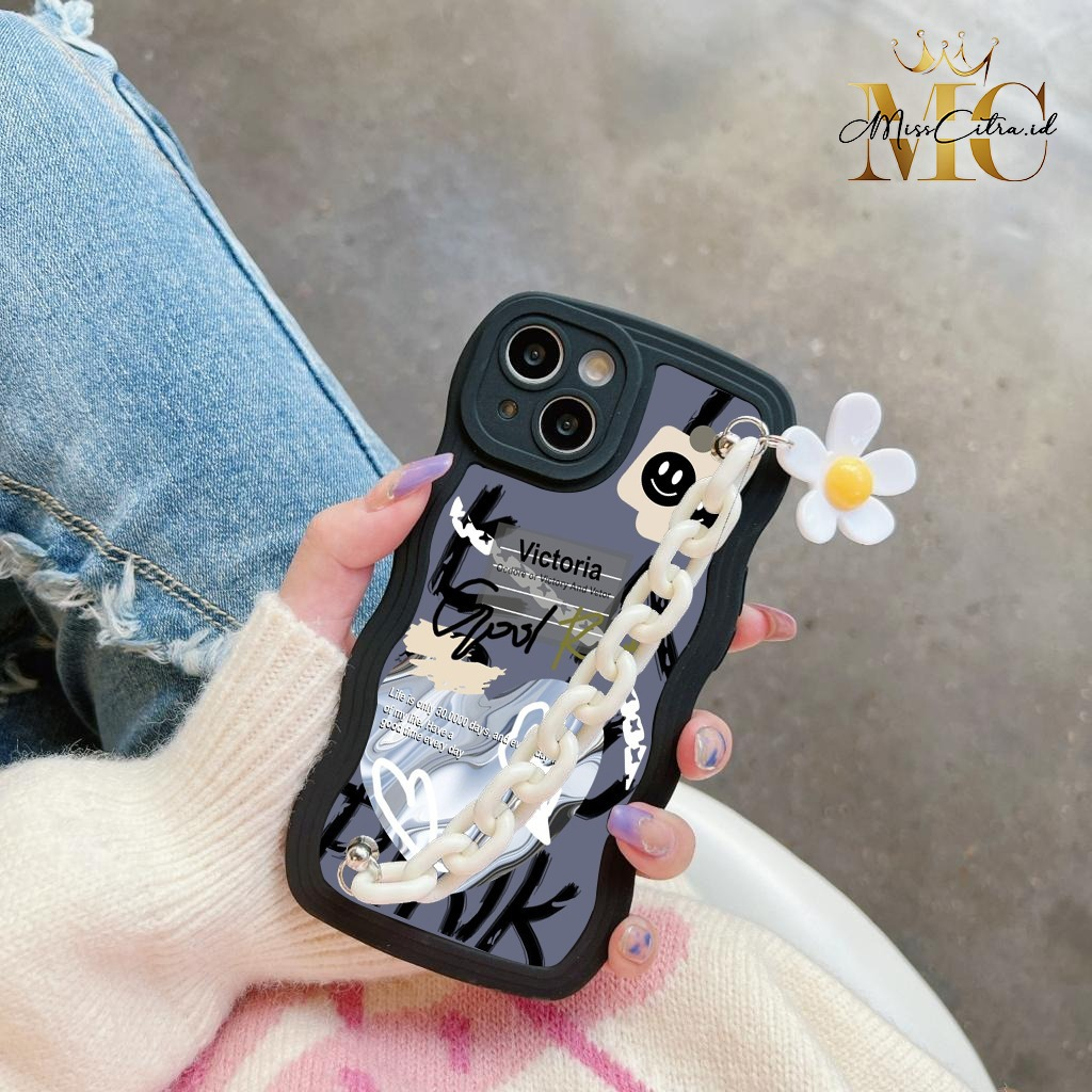 GC53 GC62 SOFTCASE SILIKON UNTUK OPPO F7 F11 RENO 4 4F 5 F17 PRO GELOMBANG KARAKTER RANTAI BUNGA MC8