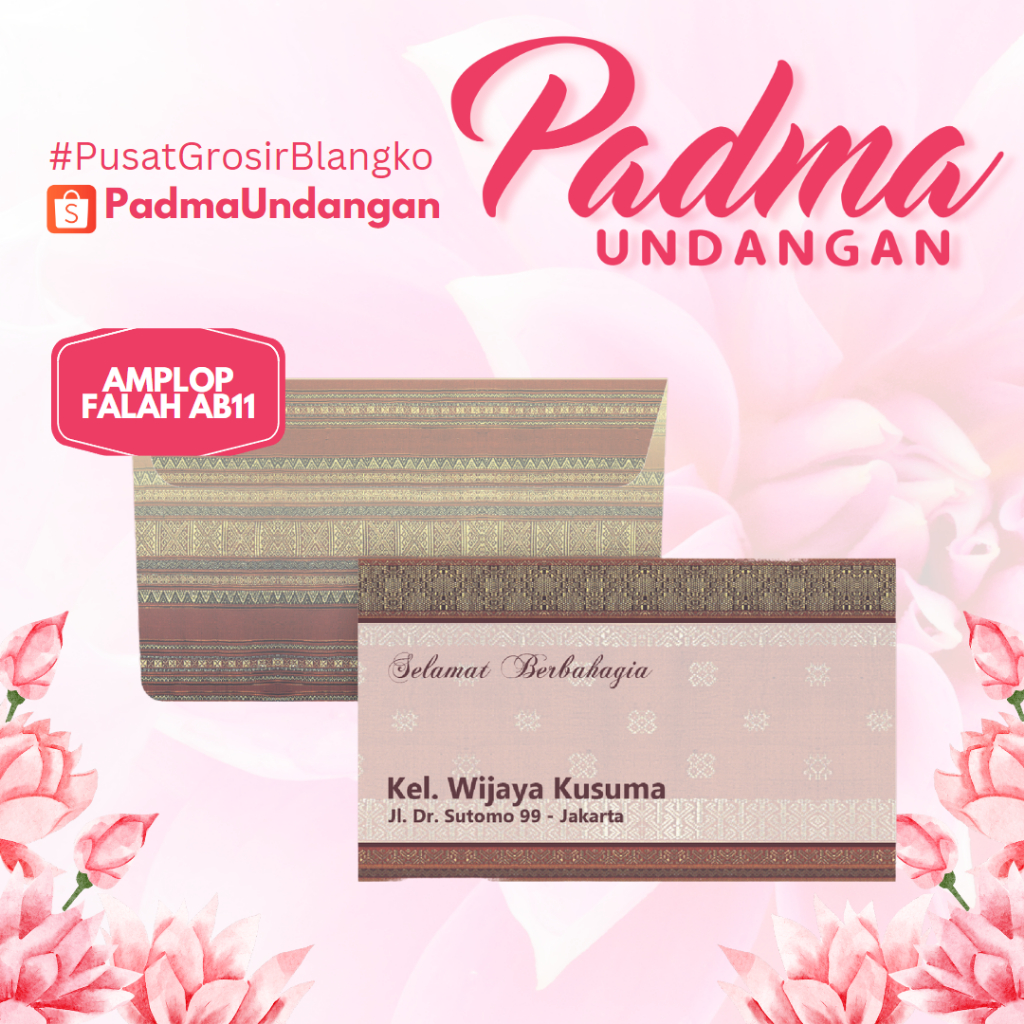 

Amplop Falah AB-11 | PadmaUndangan