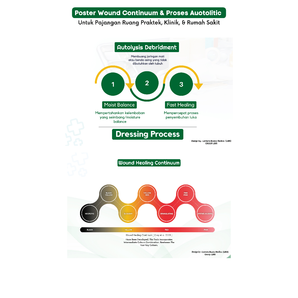 Poster Pajangan Wound Healing Continuum