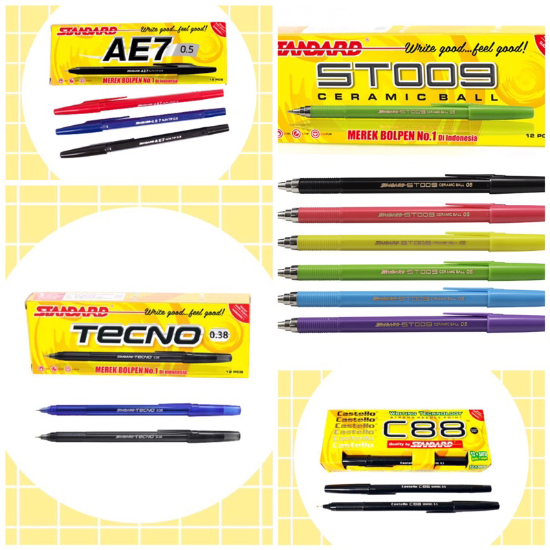 Pena Standard C88 Castello pena standard techno pena standard ST009 pena standard AE7 1 lusin