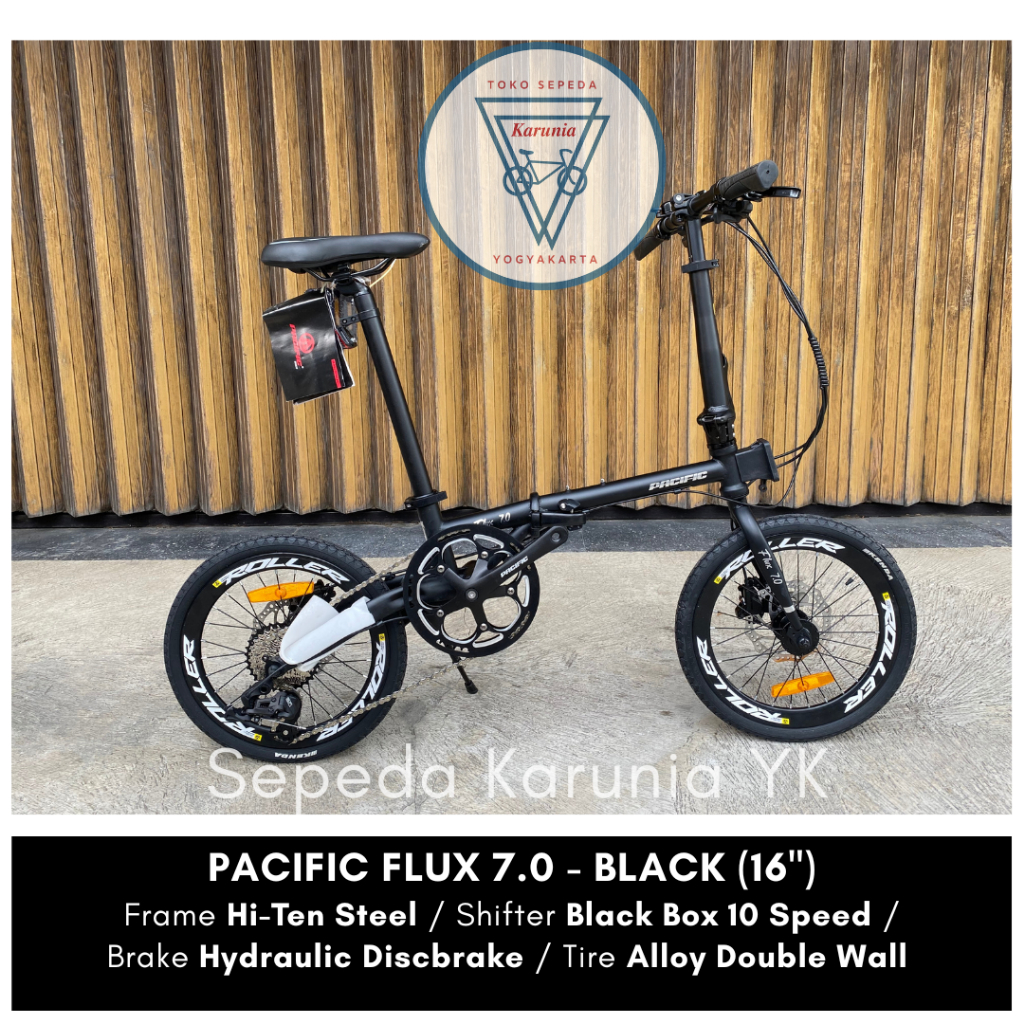 Sepeda Lipat 16 inch Pacific Flux 7.0 - Folding Bike 16 inch