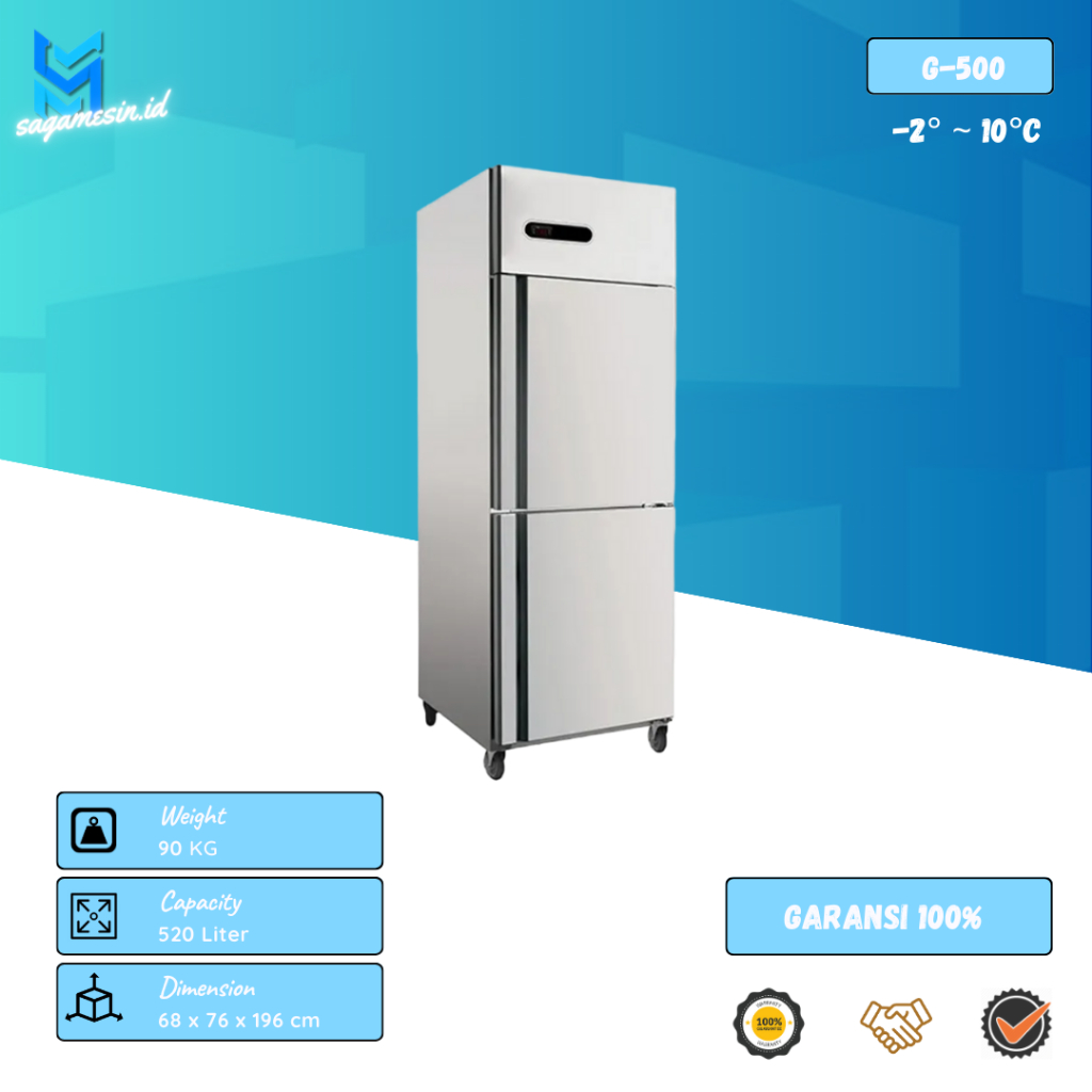 Upright Chiller G500 I G1000 I G1600 Crown Horeca Mesin Pendingin Chiller I Chiller Penyimpanan Maka