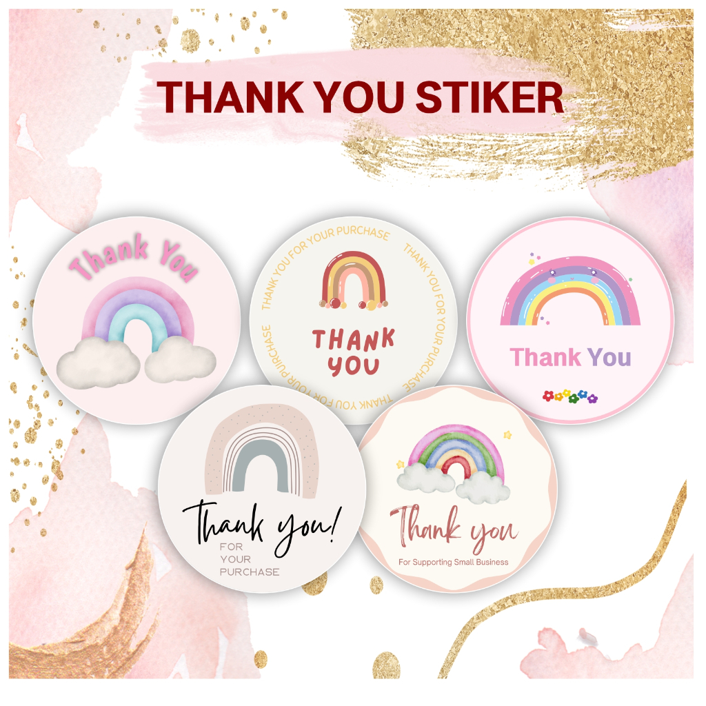 

Sticker Thank You / Sticker Custom / Sticker Ucapan Terima Kasih / Sticker Online Shop Small Business