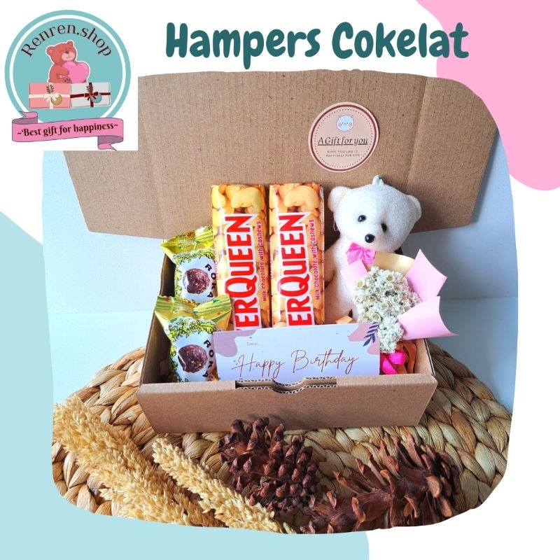 

HAMPERS COKLAT SPESIAL KADO VALENTINE GIFT BOX KADO ULTAH CEWEK