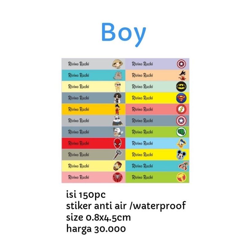 

STIKER ANTI AIR / WATERPROOF