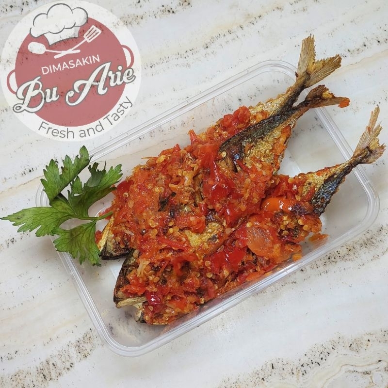 

ikan kembung balado isi 3 ikan