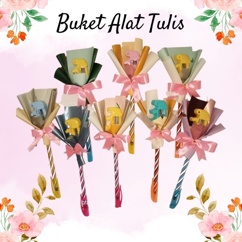 BUKET MINI - BUKET ATK - BUKET PENSIL - BUKET BOLPOIN - BUKET WISUDA - KADO HADIAH - ANAK TK - SD