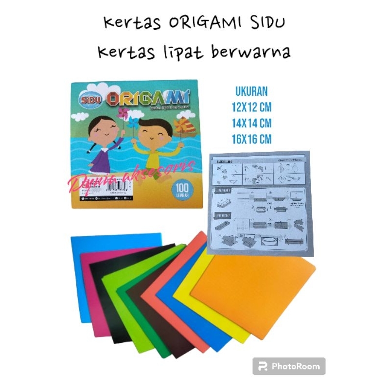 

kertas lipat ORIGAMI SIDU 12x12 cm berwarna warni isi 100 lembar murah mainan anak edukasi bermain sikecil lebih menyenangkan