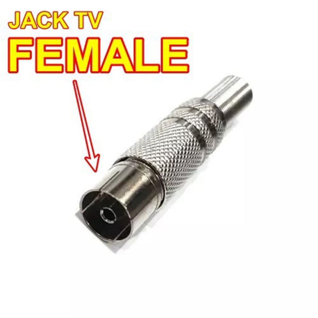 Jack Antena Tv Female Male Konektor Colokan Antena Jak Antenna Digital