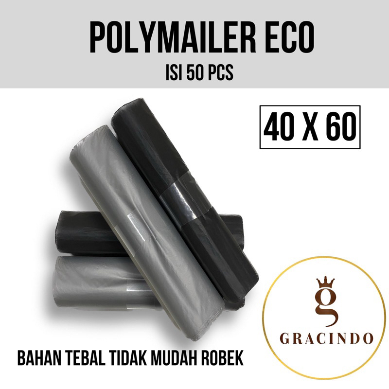 

SLM7 PLASTIK POLYMAILER ECO 40x60 50 LEMBAR / PELASTIK PACKING ONSHOP