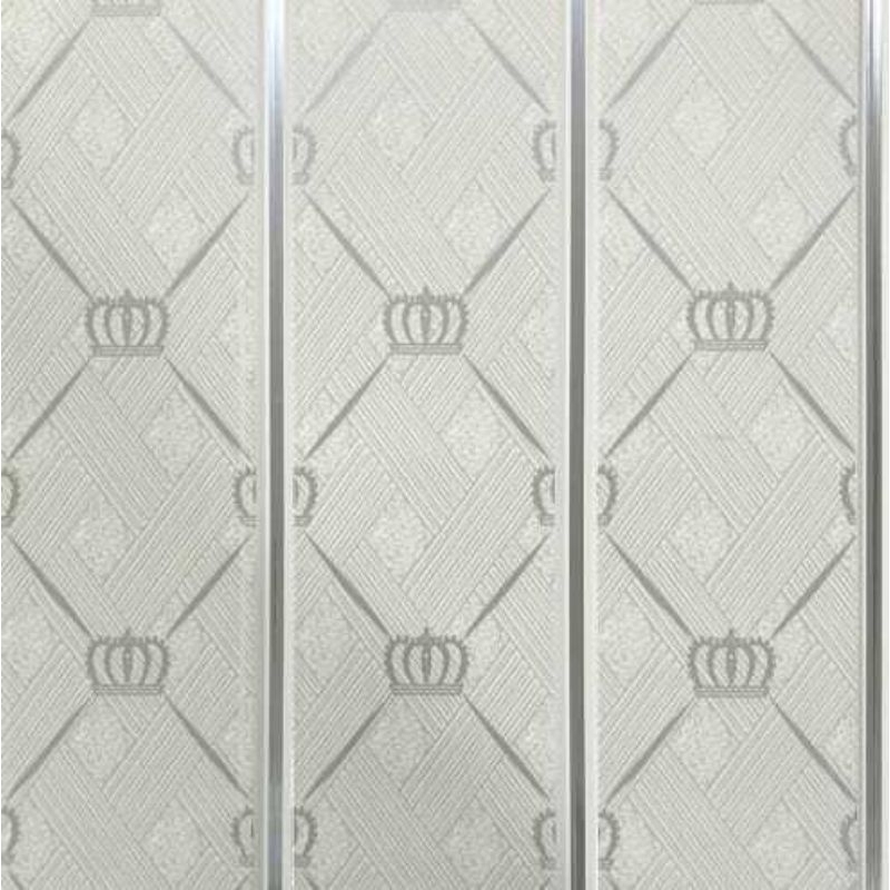 SHUNDA PLAFON PVC K9206 GREY CROWN GLASS WITH SILVER DRAIN