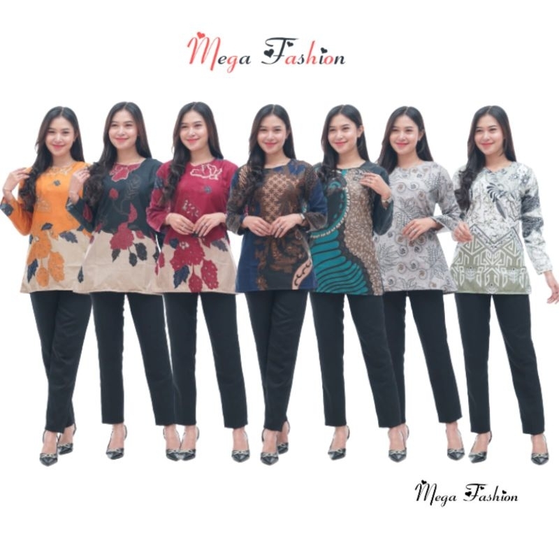 BAJU BATIK ATASAN KERJA WANITA NGAJAR BAJU GURU NGAJAR SERAGAMAN BAJU KURUNG ATASAN