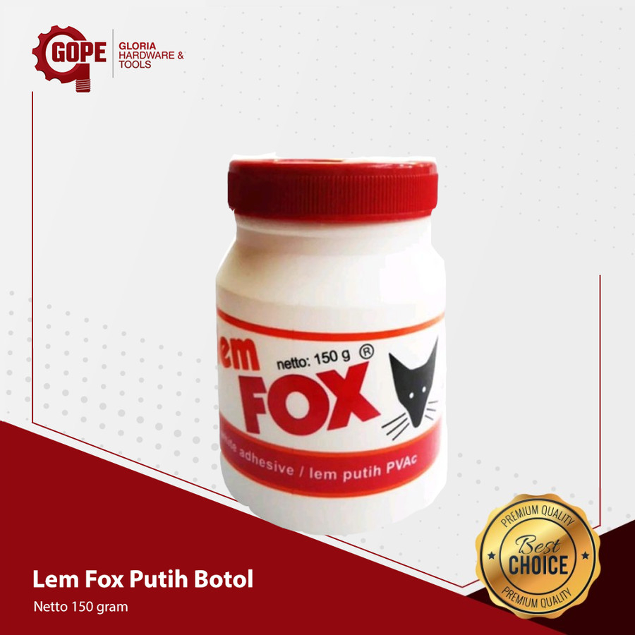 

Lem Fox Putih Botol @ 150 Gram