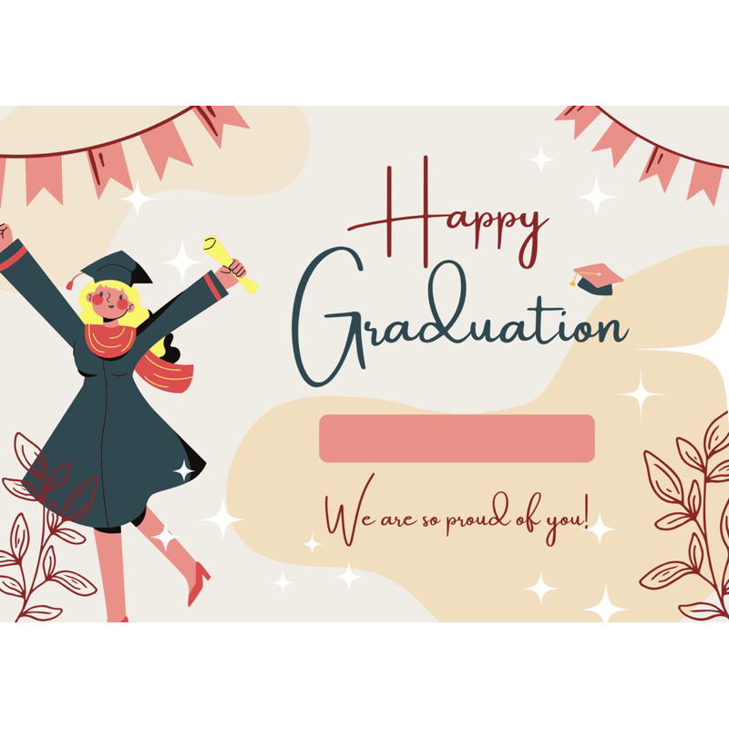 Kartu Ucapan Happy Graduation Selamat Wisuda Kartu Ucapan Wisuda