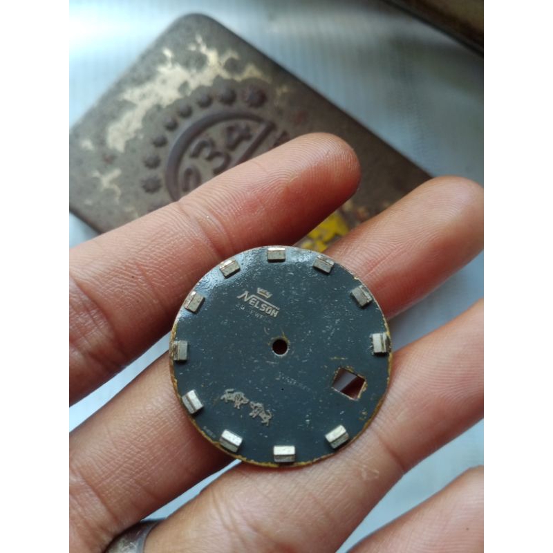 Part jam tangan Plat dial Nelson waterproof 25 jewels