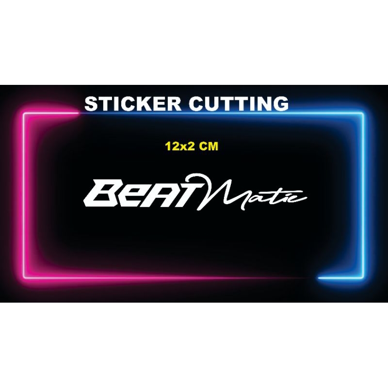 stiker cutting beat matic
