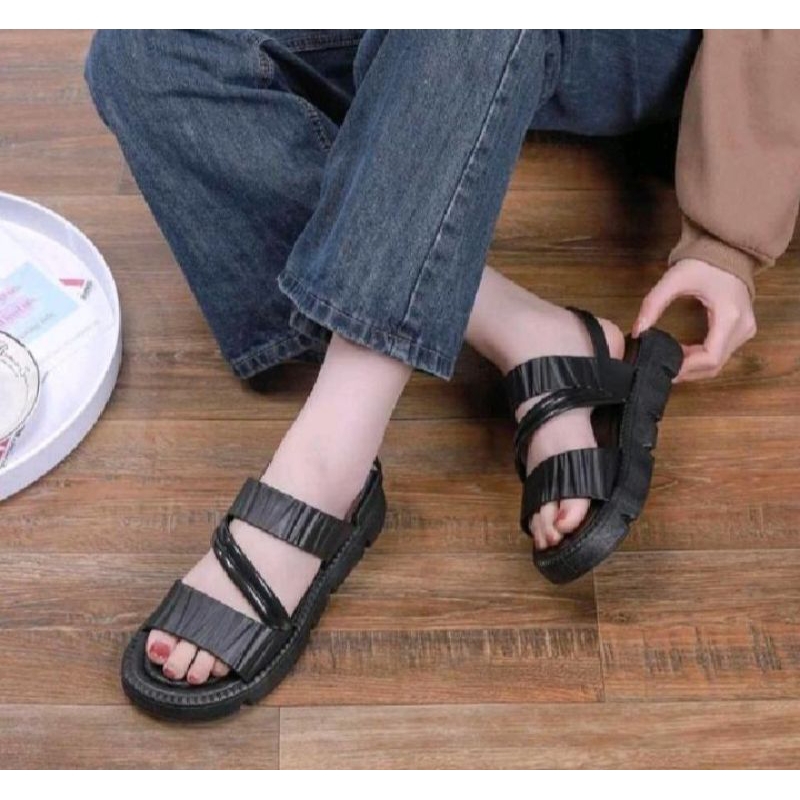 Sepatu Sandal Wanita Jelly Empuk Import COD