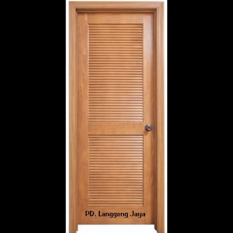 Daun pintu krepyak tanam meranti oven