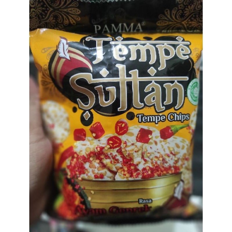 

kripik tempe sultan rasa ayam geprek 60gr