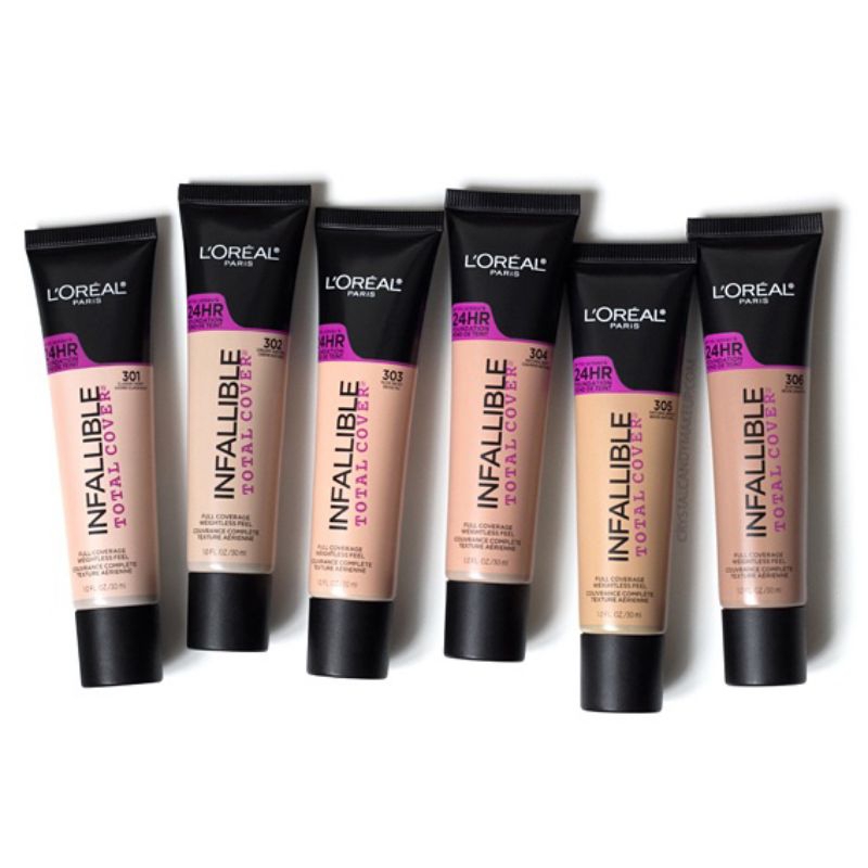 loreal infallible 24h matte cover foundation powder 305 Natural Beige
