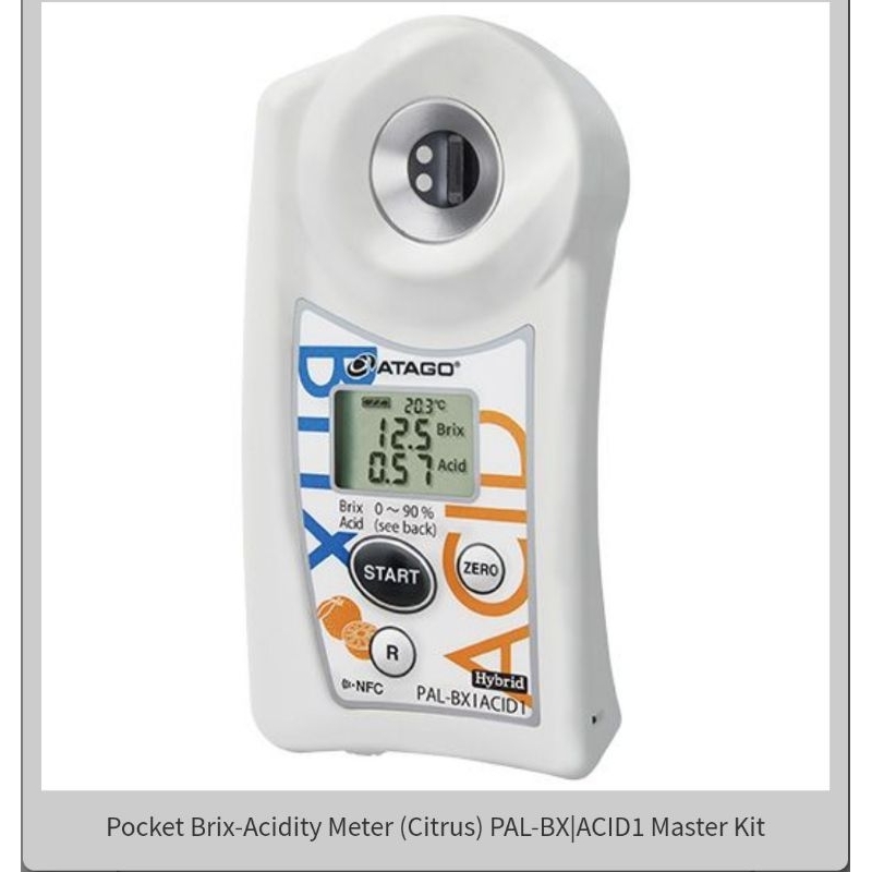 PAL-BX/ACID1 Master Kit ATAGO Pocket Brix-Acidity Meter