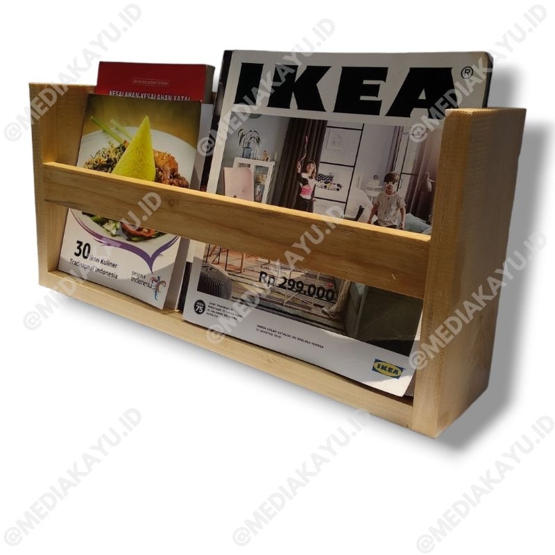Rak buku/majalah kayu Jati Belanda