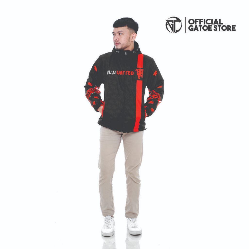 JAKET WINDBREAKER CLUB BOLA MANCHESTER UNITED FULL PRINTING UNISEX